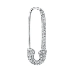 Sale DIAMOND SAFETY PIN EARRING Safety Pins & Clips