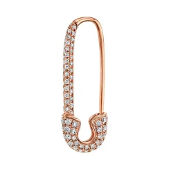 Sale DIAMOND SAFETY PIN EARRING Safety Pins & Clips