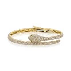 Outlet DIAMOND SNAKE COIL BRACELET Bangles
