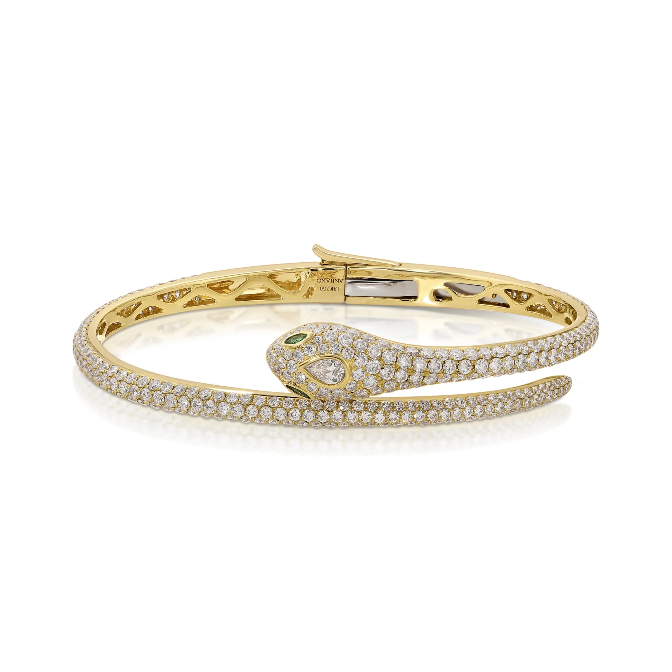 Outlet DIAMOND SNAKE COIL BRACELET Bangles
