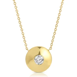 Cheap DISC DIAMOND PENDANT One Of A Kind