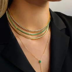 Best Sale EMERALD HEPBURN CHOKER One Of A Kind
