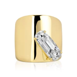 Fashion GALAXY RING WITH ELONGATED CUSHION CUT DIAMOND One Of A Kind