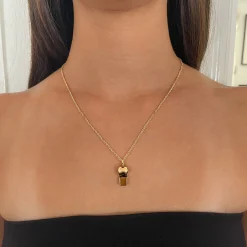 Hot GOLD AND COLOMBIAN EMERALD BABY WHISTLE Pendants