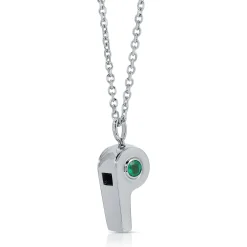 Outlet GOLD AND COLOMBIAN EMERALD WHISTLE Pendants