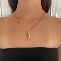 Outlet GOLD AND COLOMBIAN EMERALD WHISTLE Pendants
