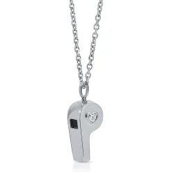 Hot GOLD AND HEART DIAMOND WHISTLE Pendants