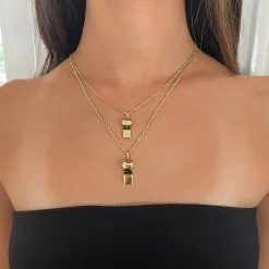 Hot GOLD AND HEART DIAMOND WHISTLE Pendants