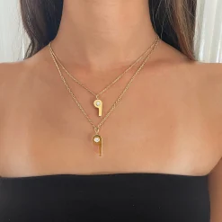 Shop GOLD AND ROUND DIAMOND BABY WHISTLE Pendants