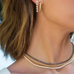 New GOLD COIL CHOKER Chokers