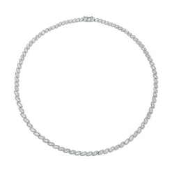 Cheap GRADUATED BEZEL MARQUISE DIAMOND CHOKER Chokers