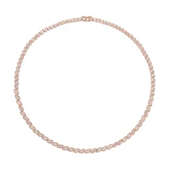 Cheap GRADUATED BEZEL MARQUISE DIAMOND CHOKER Chokers