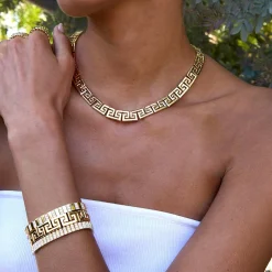 Best GREEK KEY CHOKER Chokers