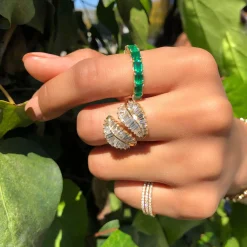 Discount HALF EMERALD BAND One Of A Kind