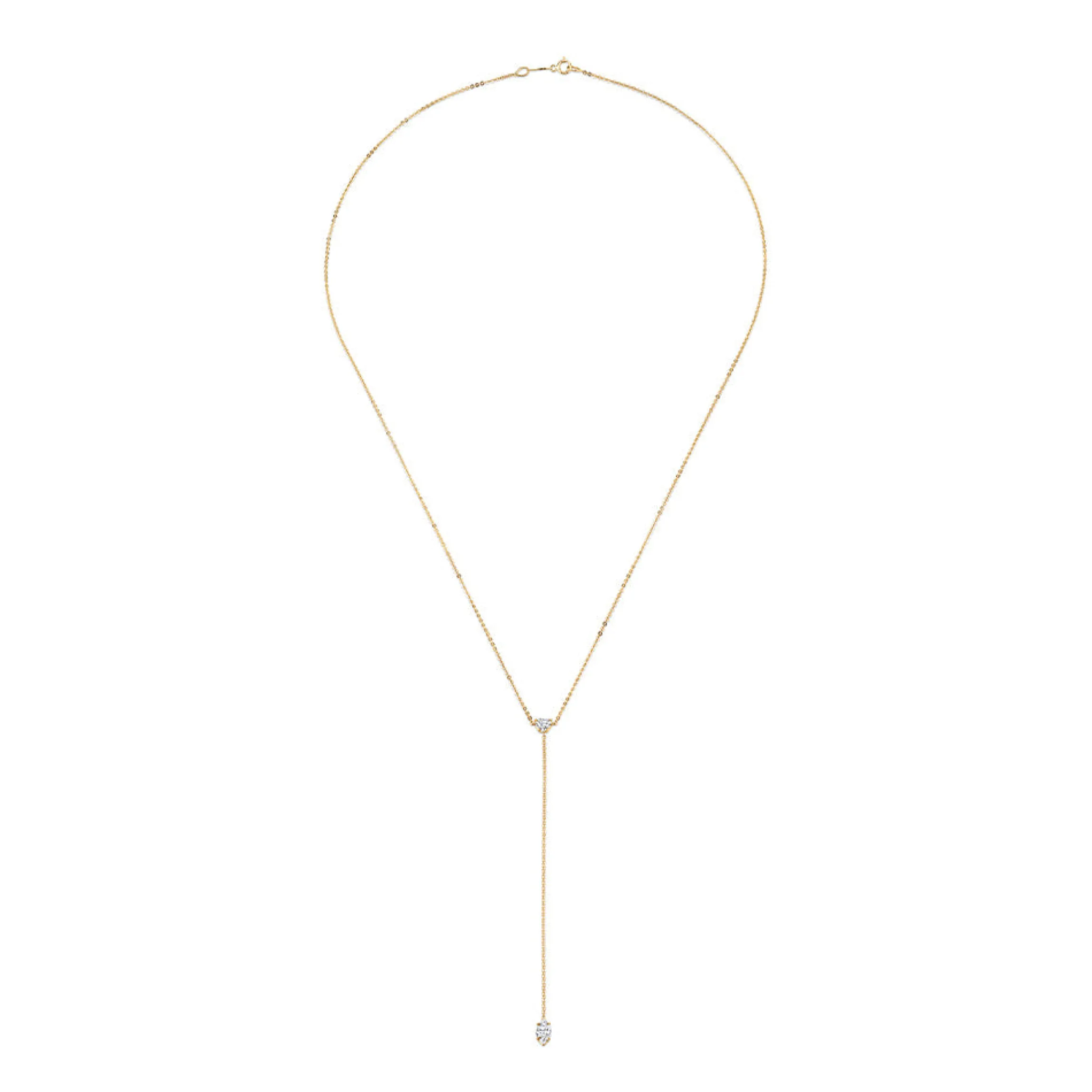 Best Sale HEART AND MARQUISE DIAMOND LARIAT Lariats