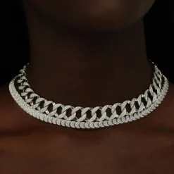 New HEMINGWAY DIAMOND CHAIN LINK CHOKER Chokers
