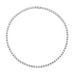 Fashion LARGE BAGUETTE DIAMOND CHOKER Chokers