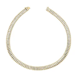 Cheap LARGE BAGUETTE DIAMOND ZOE CHOKER Chokers