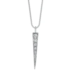 Sale LARGE DIAMOND DAGGER NECKLACE Pendants