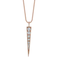Sale LARGE DIAMOND DAGGER NECKLACE Pendants