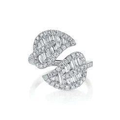Online LARGE LEAF DIAMOND RING Leaf