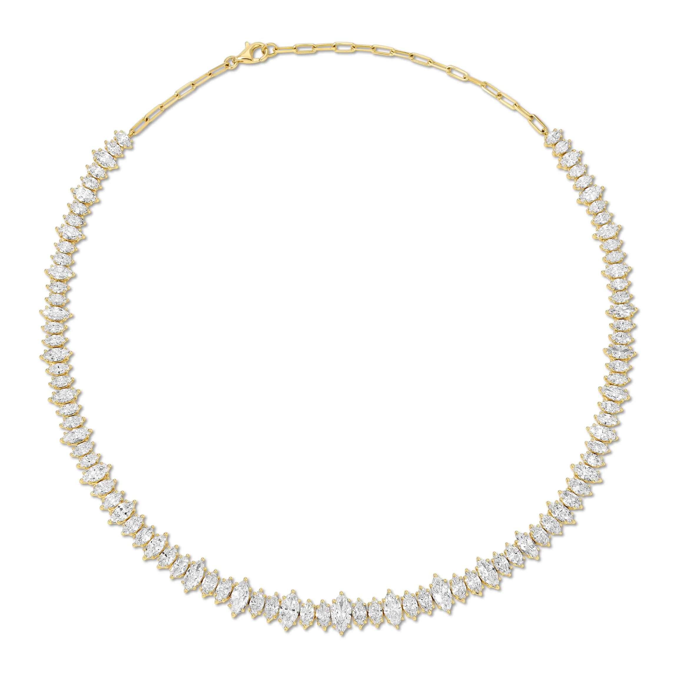 Shop LARGE MARQUISE DIAMOND CHOKER Chokers