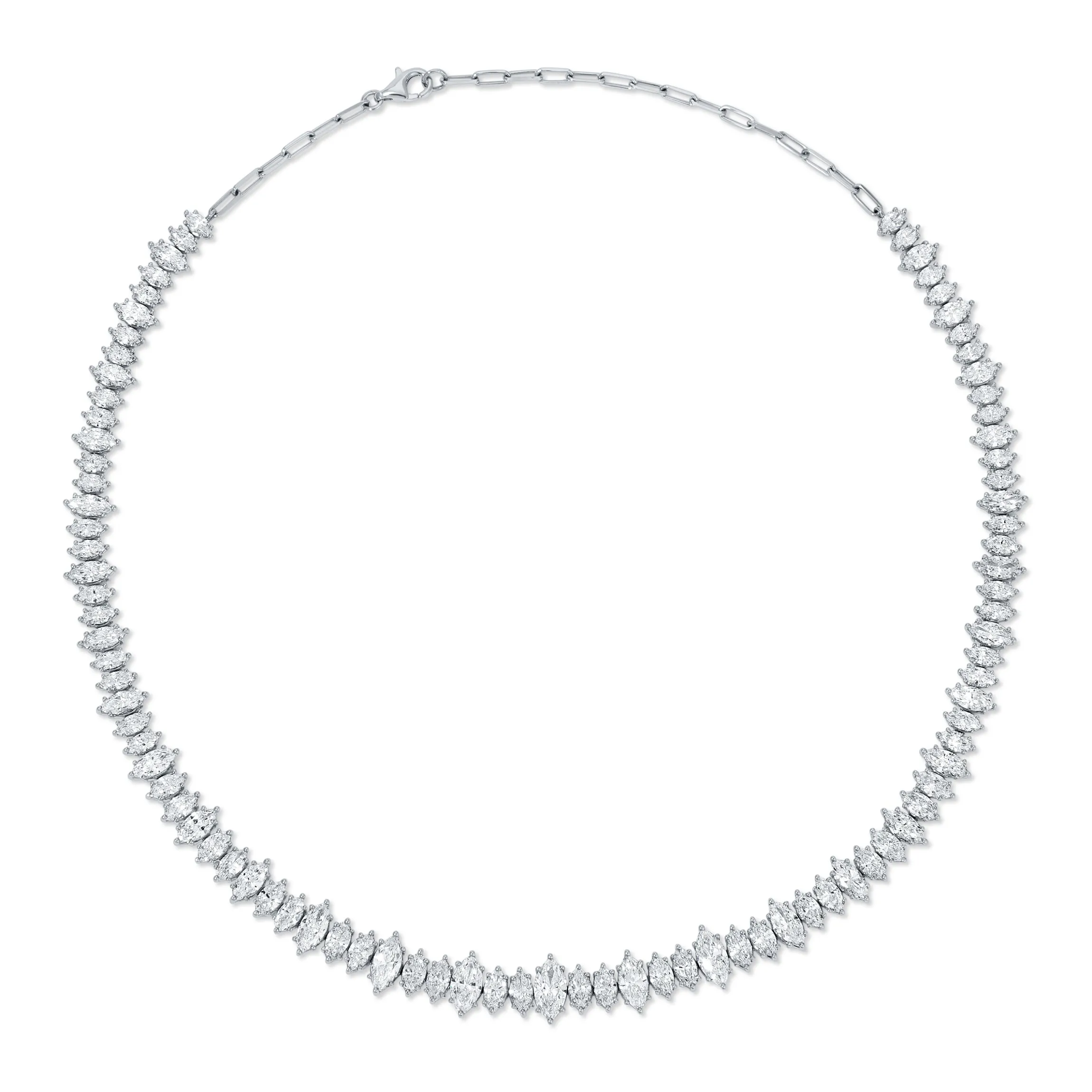 Shop LARGE MARQUISE DIAMOND CHOKER Chokers