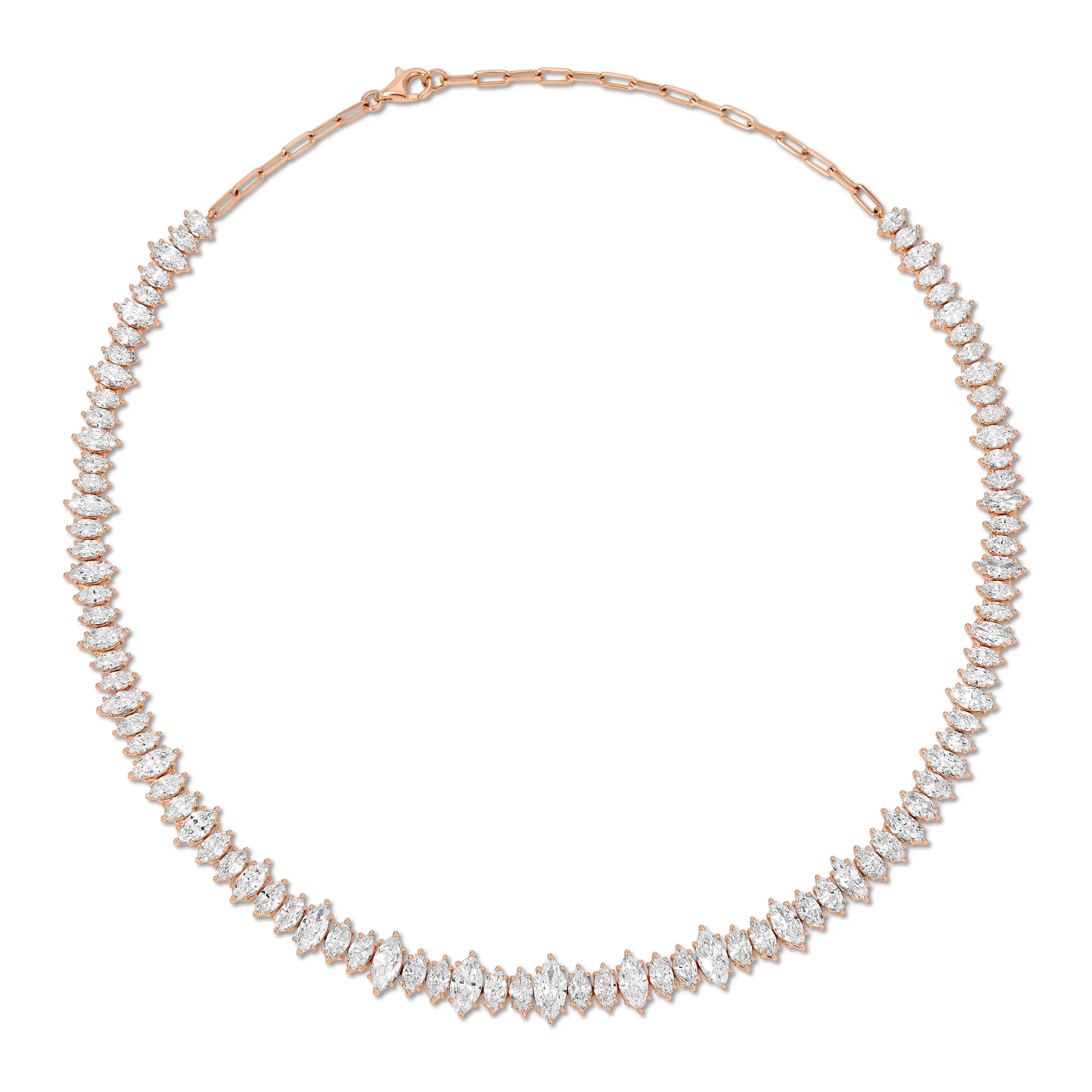Shop LARGE MARQUISE DIAMOND CHOKER Chokers