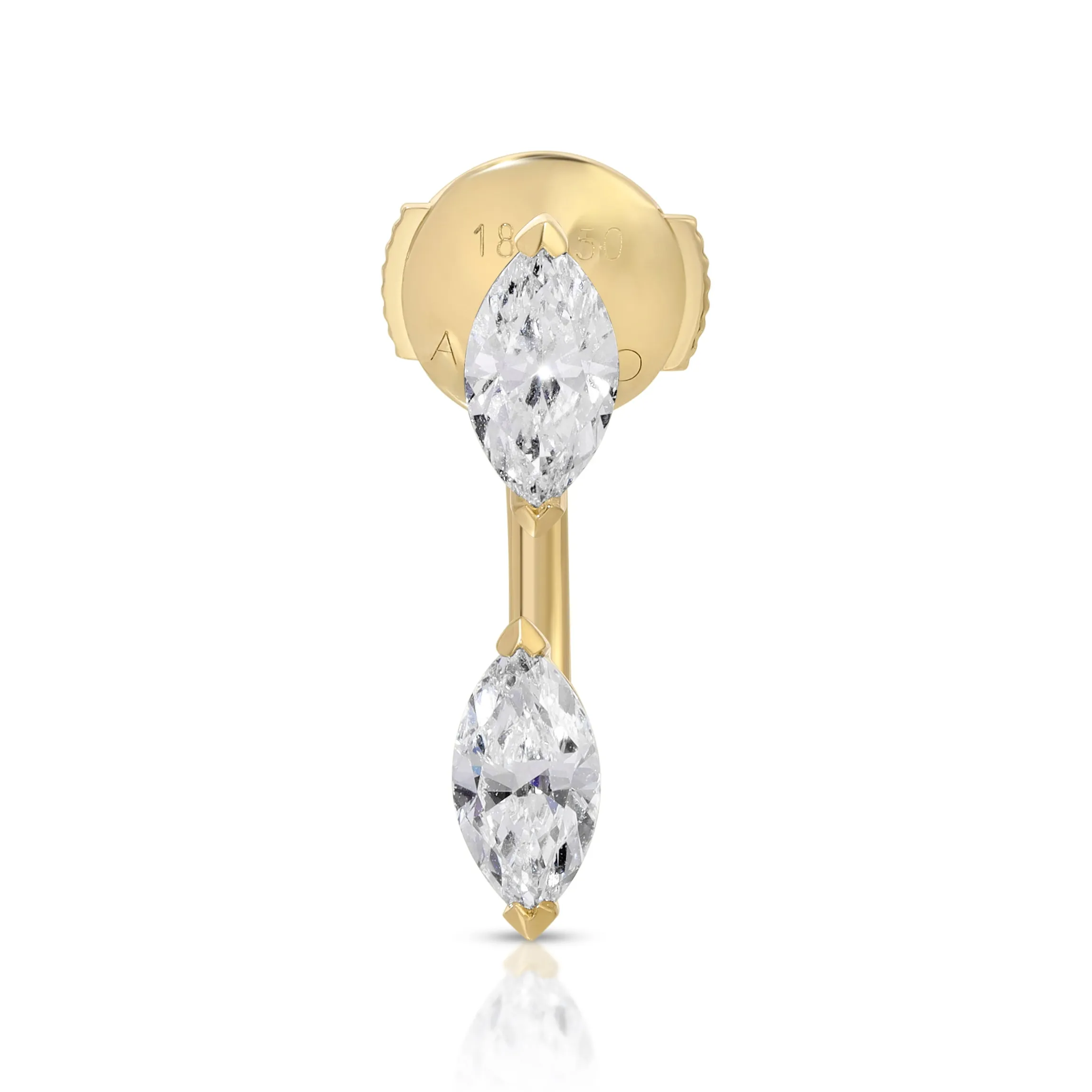 Shop LARGE MARQUISE DIAMOND ORBIT EARRING Orbit
