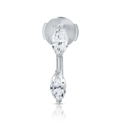 Shop LARGE MARQUISE DIAMOND ORBIT EARRING Orbit
