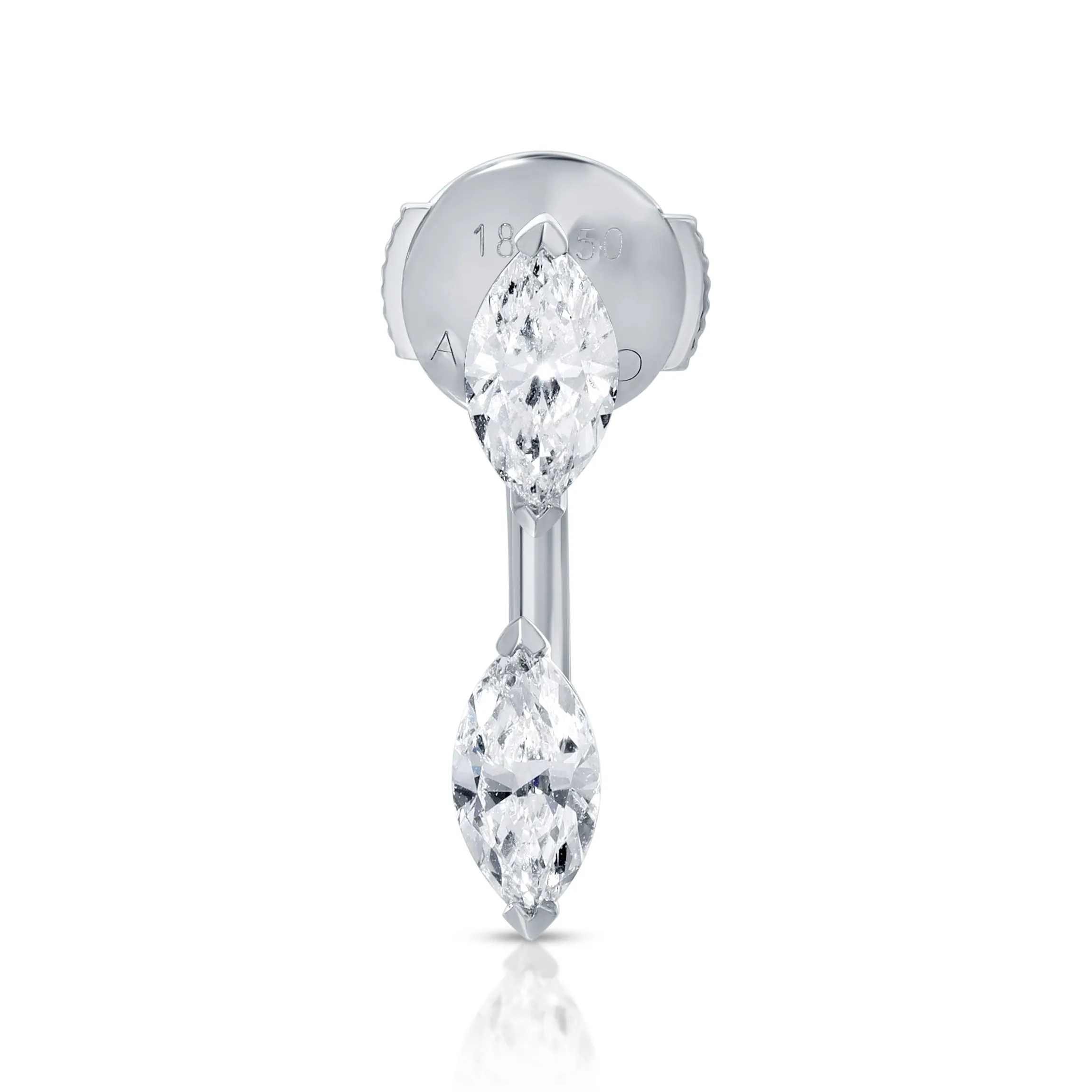 Shop LARGE MARQUISE DIAMOND ORBIT EARRING Orbit