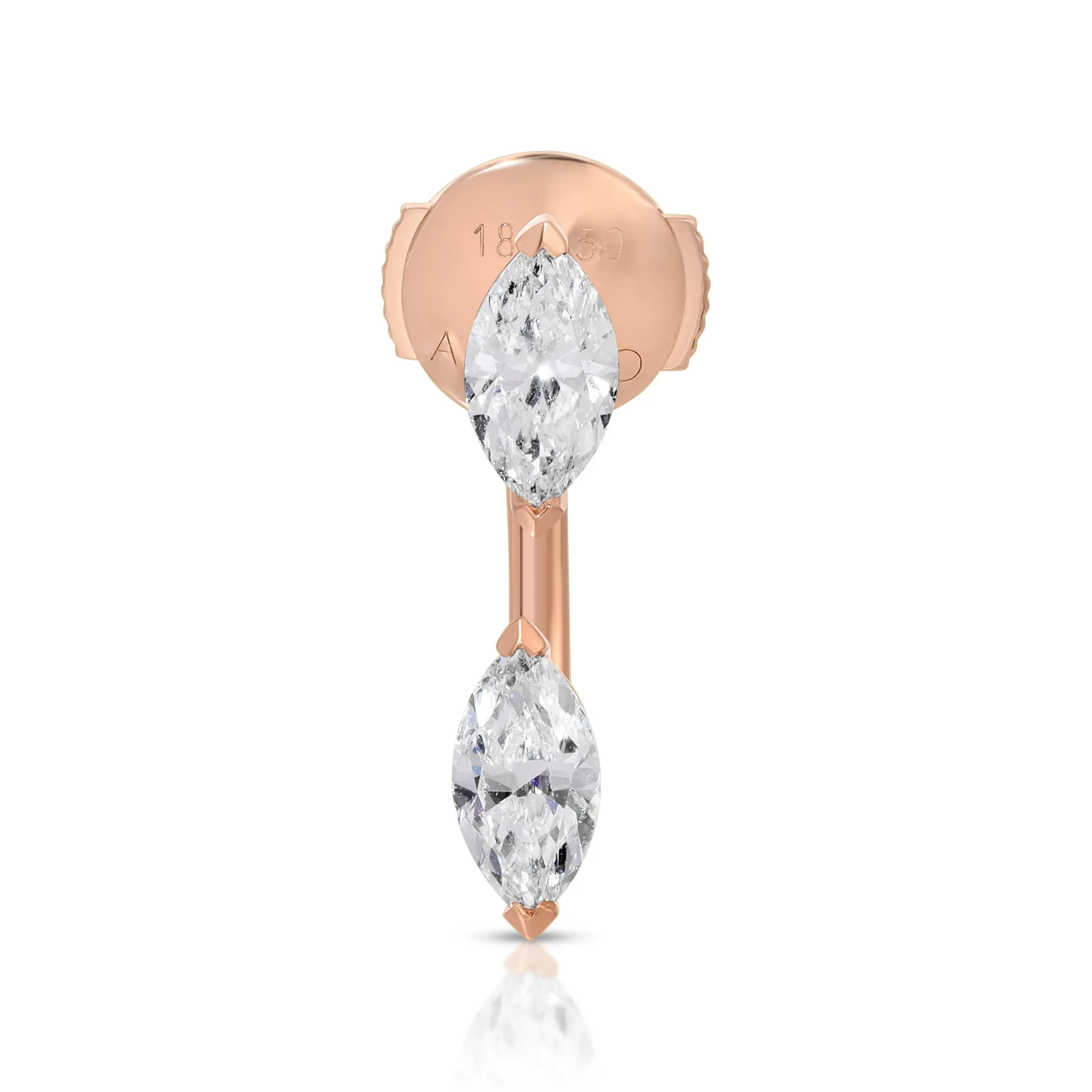 Shop LARGE MARQUISE DIAMOND ORBIT EARRING Orbit