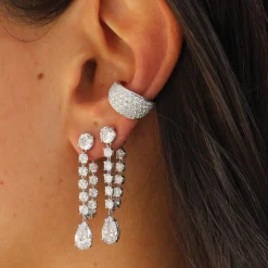 Best LARGE OLIVIA DIAMOND EARRINGS Long
