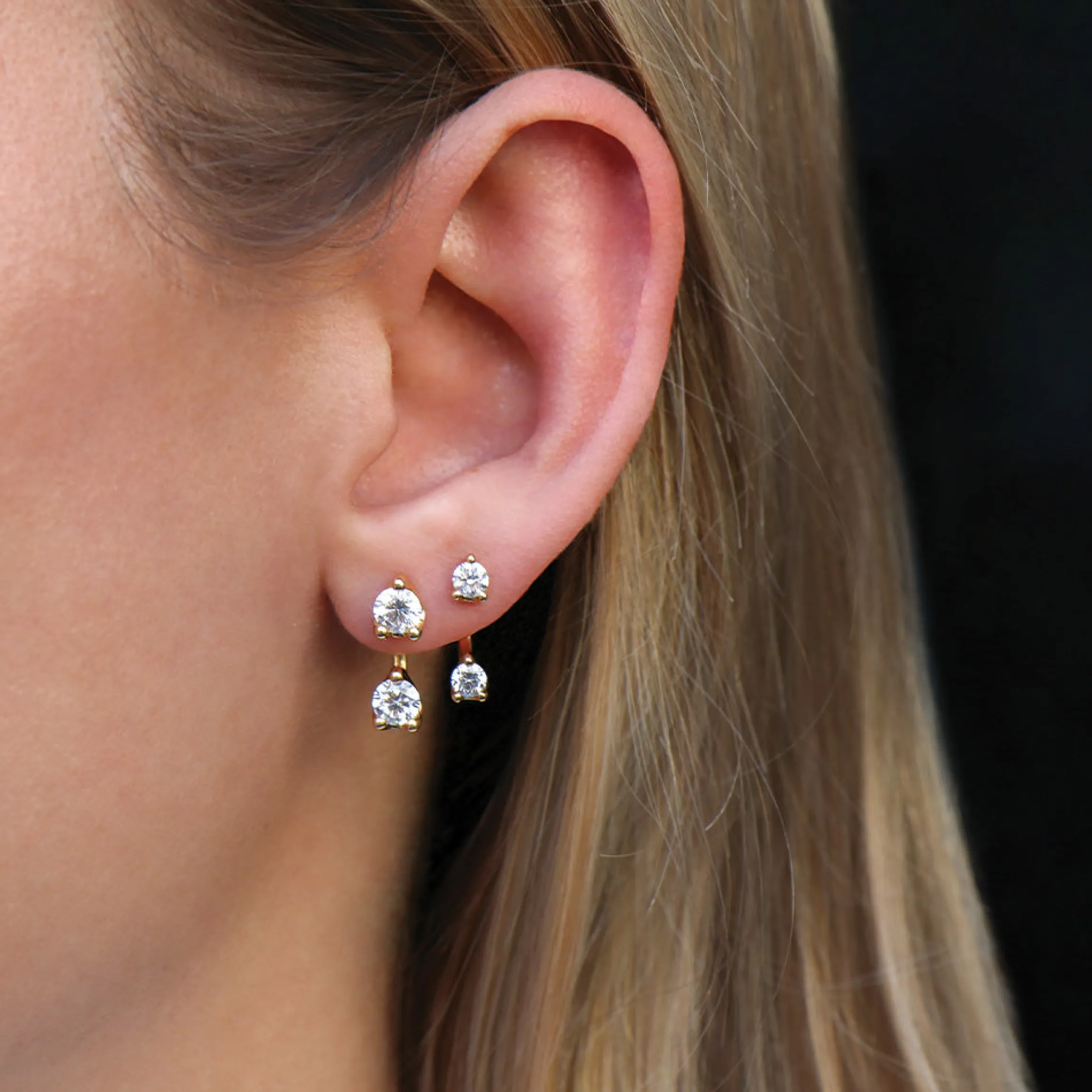 Online LARGE ROUND DIAMOND ORBIT EARRING Orbit