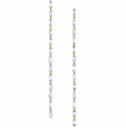 Outlet LONG BAGUETTE DIAMOND DROP EARRINGS Long