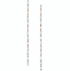 Outlet LONG BAGUETTE DIAMOND DROP EARRINGS Long