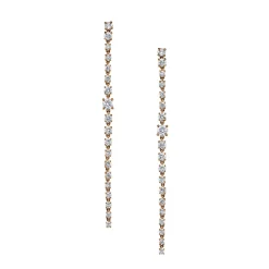 Clearance LONG DIAMOND ROPE EARRINGS Long