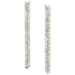 Store LONG ZIPPER DIAMOND EARRINGS Long