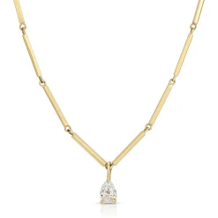 Best LOUISE NECKLACE WITH .40CT PEAR DIAMOND PENDANT Pendants
