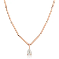 Hot LOUISE NECKLACE WITH PEAR DIAMOND PENDANT Pendants