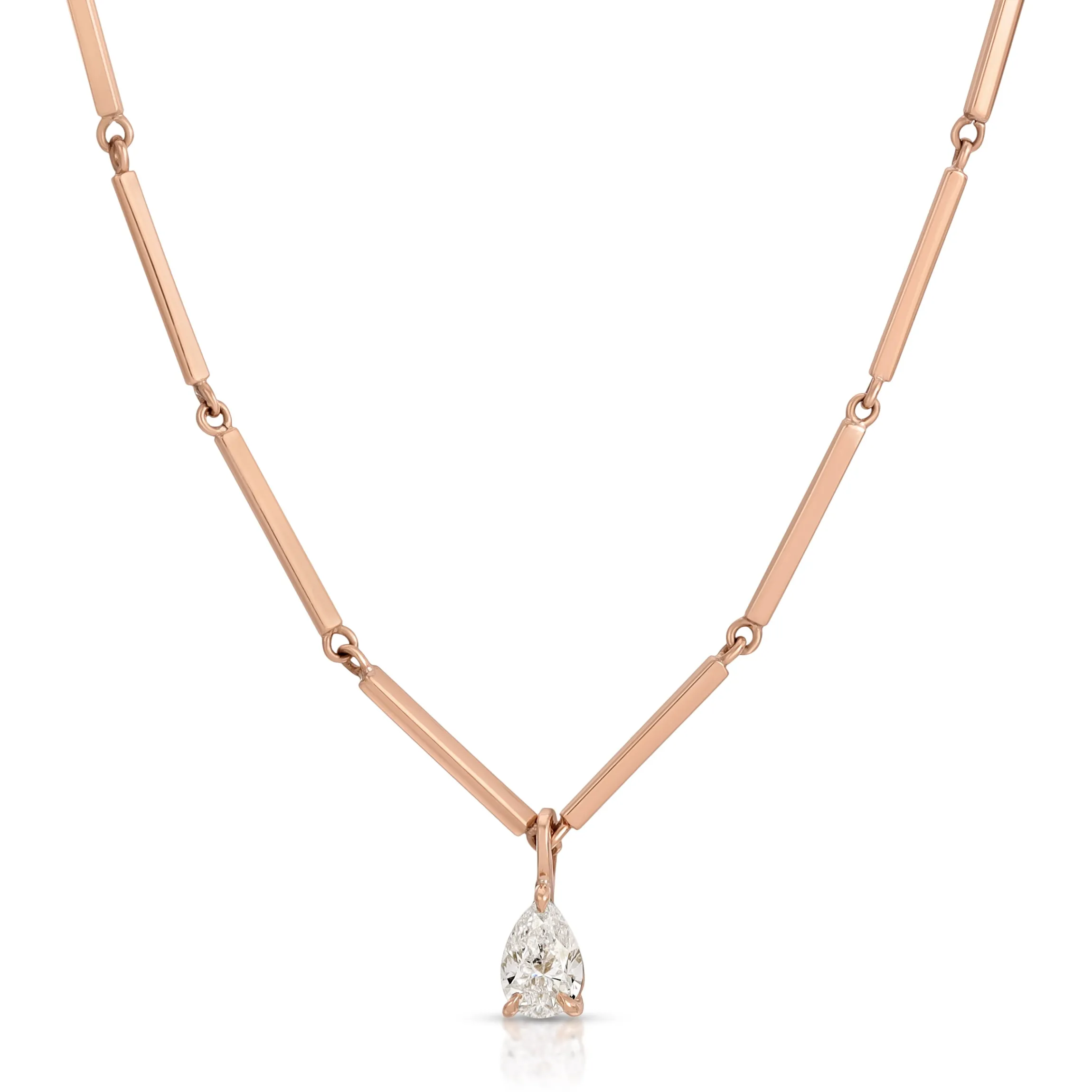 Hot LOUISE NECKLACE WITH PEAR DIAMOND PENDANT Pendants