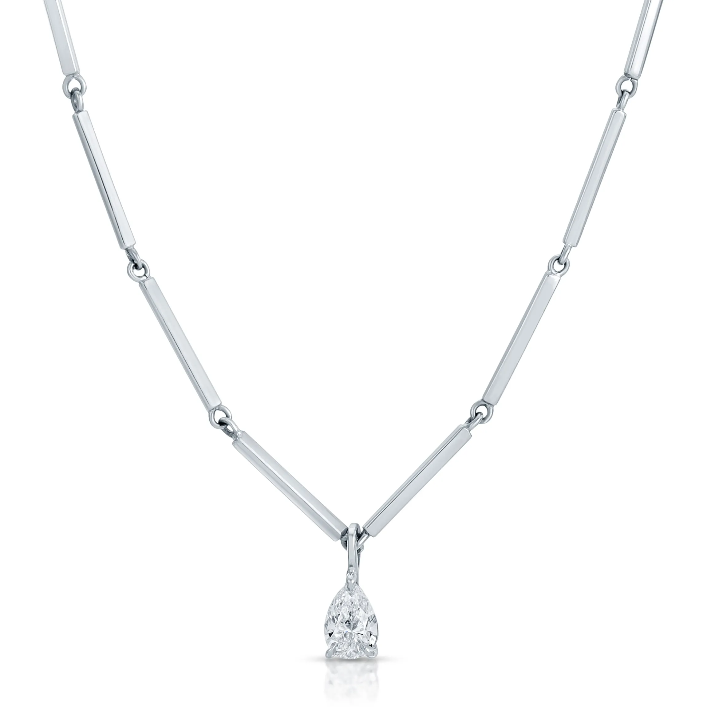 Hot LOUISE NECKLACE WITH PEAR DIAMOND PENDANT Pendants