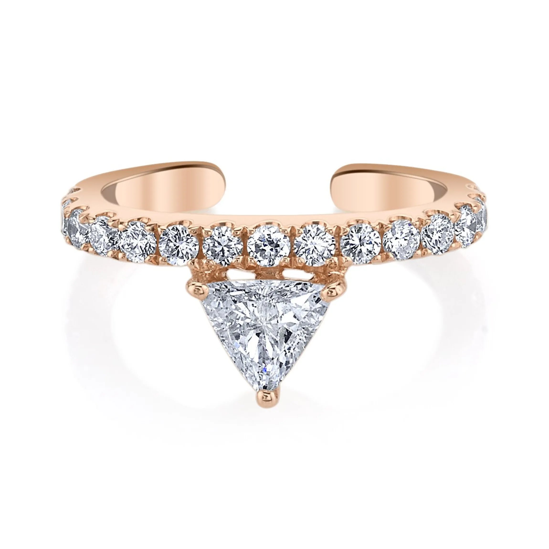 Flash Sale LUXE TRIANGLE DIAMOND EAR CUFF Ear Cuffs
