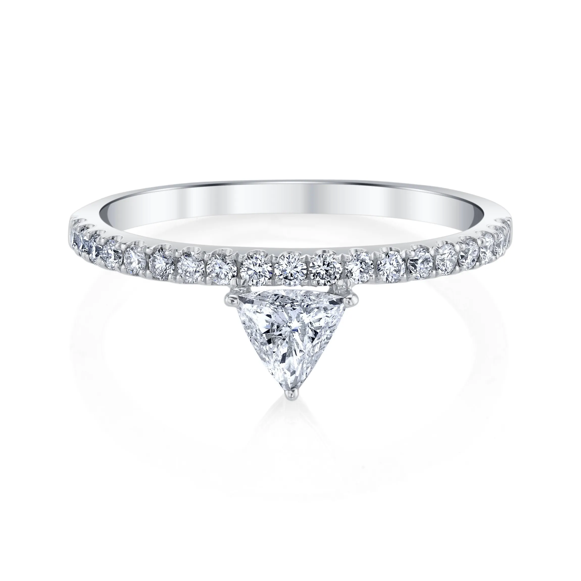 Cheap LUXE TRIANGLE DIAMOND RING Stacking