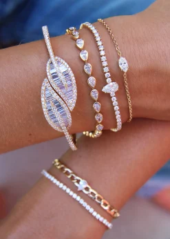 Online MARQUISE DIAMOND CHAIN BRACELET Chain Link