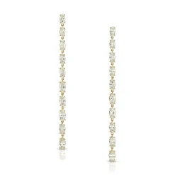 Online MARQUISE DIAMOND DROP EARRINGS Long