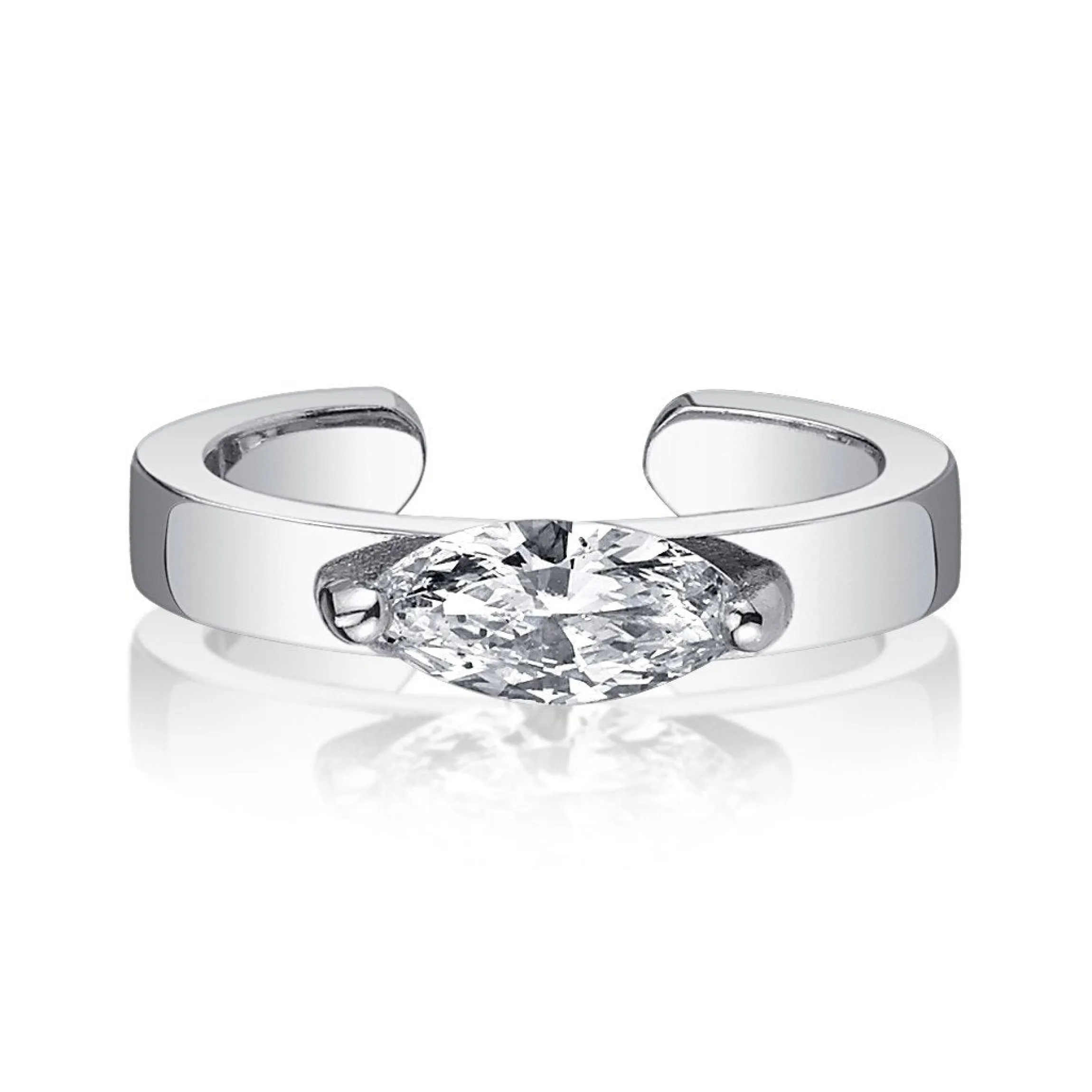 Fashion MARQUISE DIAMOND EAR CUFF Ear Cuffs