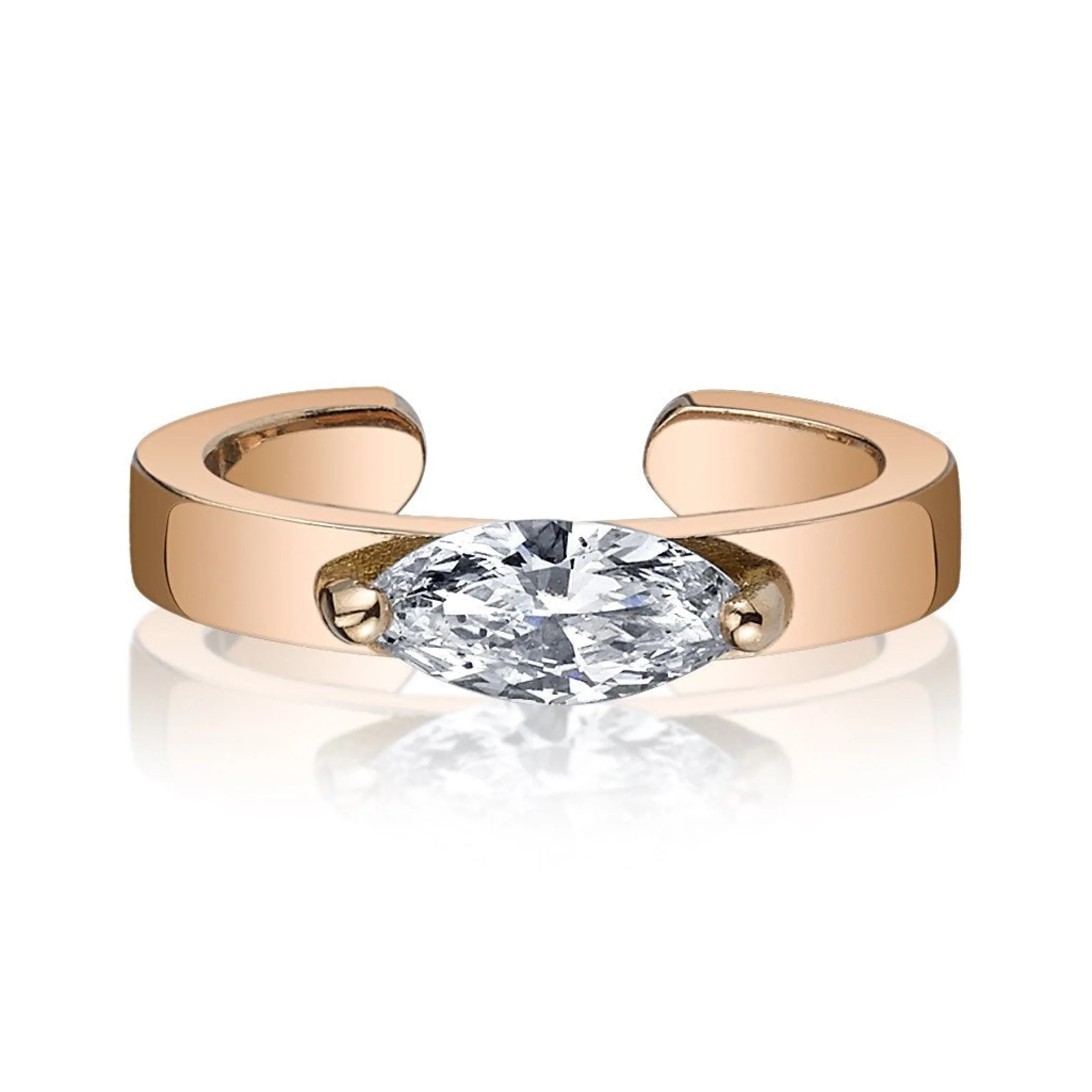 Fashion MARQUISE DIAMOND EAR CUFF Ear Cuffs