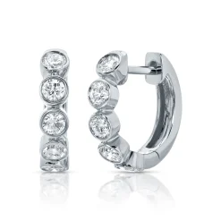 Sale MELROSE BEZELED DIAMOND HUGGIES Huggies