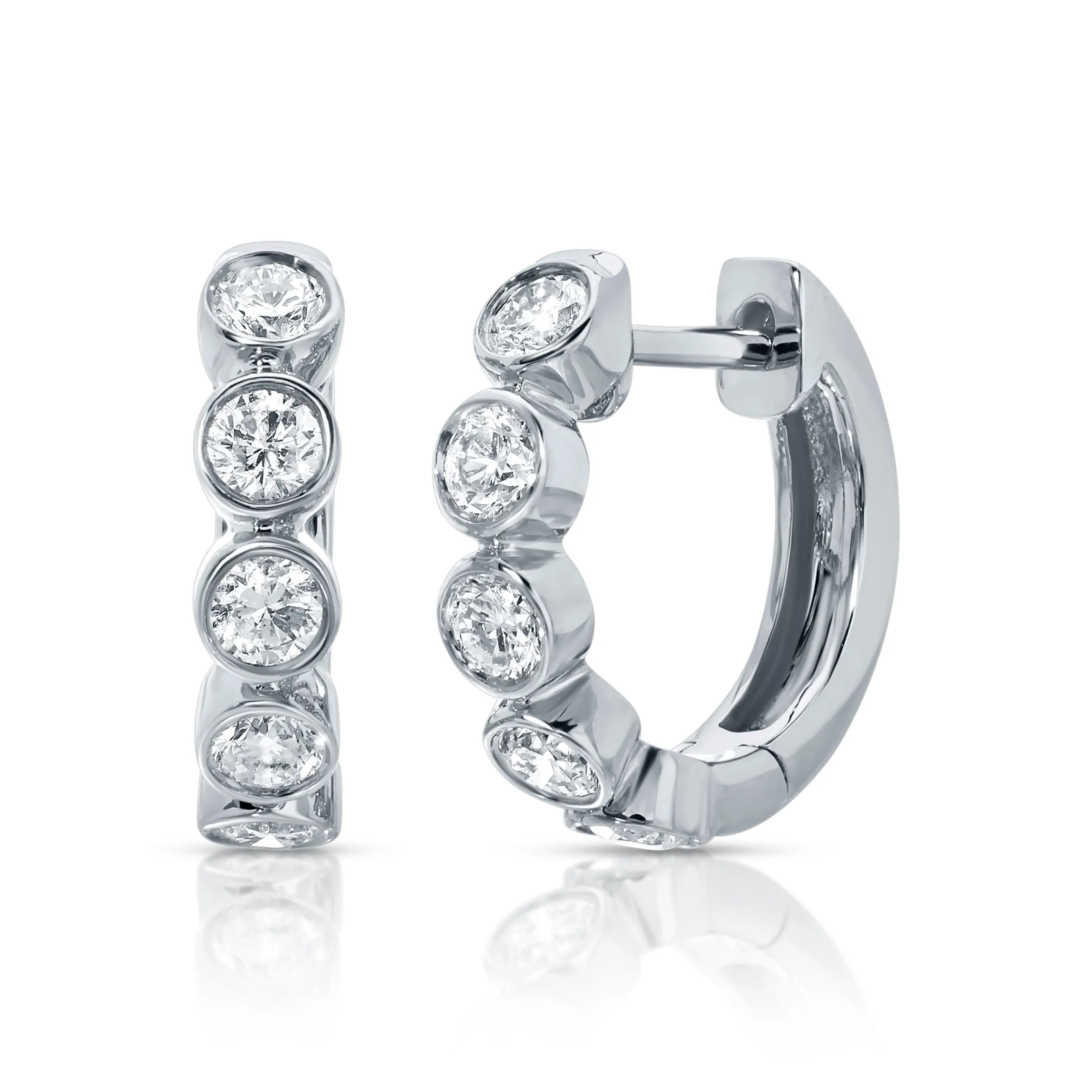 Sale MELROSE BEZELED DIAMOND HUGGIES Huggies